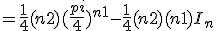  = \frac{1}{4}(n+2)(\frac{pi}{4})^{n+1} - \frac{1}{4}(n+2)(n+1)I_n