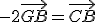 -2\vec{GB}=\vec{CB}