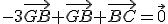 -3\vec{GB}+\vec{GB}+\vec{BC}=\vec{0}