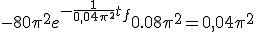-80\pi^2 e^{-\fr{1}{0,04\pi^2}t_f}+0.08\pi^2 = 0,04\pi^2