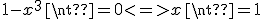1-x^3\neq0<=>x\neq1