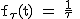 2$\rm f_{\tau}(t) = \frac{1}{\tau} 
