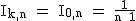 2$\textrm I_{k,n} = I_{0,n} = \frac{1}{n+1}