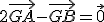2\vec{GA}-\vec{GB}=\vec0