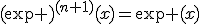 3$(\e )^{(n+1)}(x)=\e (x)