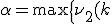3$\alpha=\max\{\nu_2(k),\,m\le k\le n\}