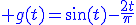 3$\blue g(t)=\sin(t)-\fr{2t}{\pi}