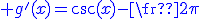 3$\blue g^'(x)=\cos(x)-\fr{2}{\pi}