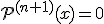 3$\cal{P}^{(n+1)}(x)=0