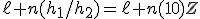 3$\ell n(h_1/h_2)=\ell n(10)Z