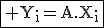 3$\fbox{\rm Y_i=A.X_i