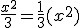3$\fr{x^2}{3}=\fr13(x^2)