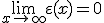 3$\lim_{x\to +\infty}\varepsilon(x)=0