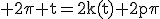 3$\rm 2\pi t=2k(t)+2p\pi