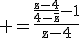 3$\rm =\frac{\frac{z-4}{4-\bar{z}}-1}{z-4}