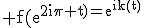 3$\rm f(e^{2i\pi t)=e^{ik(t)}