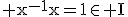 3$\rm x^{-1}x=1\in I