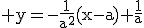 3$\rm y=-\frac{1}{a^{2}}(x-a)+\frac{1}{a}
