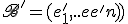 3$\scr{B'}=(e^'_1,...e^'_n)