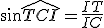 3$\sin\widehat{TCI}=\frac{IT}{IC}