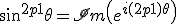3$\sin^{2p+1}\theta = \mathscr{Im}\left( e^{i(2p+1)\theta} \right)