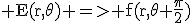3$\textrm E(r,\theta) => f(r,\theta+\frac{\pi}{2})