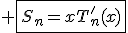 3$ \fbox{S_n=xT_n'(x)}