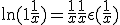 3$ \ln(1+\frac{1}{x}) = \frac{1}{x} + \frac{1}{x}\epsilon(\frac{1}{x})
