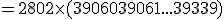 3$ = 280 + 2\time (39060+39061+...+39339)