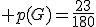 3$ p(G)=\frac{23}{180}
