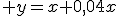 3$ y=x+0,04x