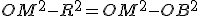 3$OM^2-R^2=OM^2-OB^2
