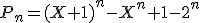 3$P_n=(X+1)^n-X^n+1-2^n