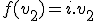 3$f(v_2)=i.v_2