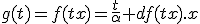 3$g(t)=f(tx)=\frac{t}{\alpha} df(tx).x