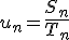 3$u_n={4$\fr{S_n}{T_n}