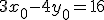 3x_0-4y_0=16