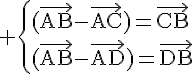 4$\rm \left{(\vec{AB}-\vec{AC})=\vec{CB}\\(\vec{AB}-\vec{AD})=\vec{DB}
