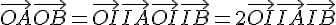 4$\vec{OA} + \vec{OB} = \vec{OI} + \vec{IA} + \vec{OI} + \vec{IB} = 2\vec{OI} + \vec{IA} + \vec{IB}