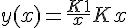 4$ y(x) = \fr{K+1}{x} + Kx