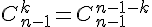 4$C_{n-1}^k=C_{n-1}^{n-1-k}