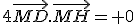 4\ve{MD}.\ve{MH}= 0