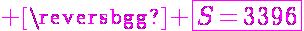 5$ \magenta \fbox{S=3396}