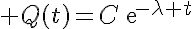 5$ Q(t)=C\text{e}^{-\lambda t}