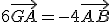 6 \vec{GA} = - 4 \vec{AB}