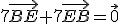 7\vec{BE}+7\vec{EB}=\vec{0}