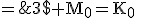 3$\rm M_0=K_0\;et\;M_{1}\;=\;L_0\;\bigcup \;K_{1}