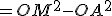 =OM^2-OA^2