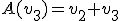 A(v_3)=v_2+v_3