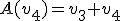 A(v_4)=v_3+v_4